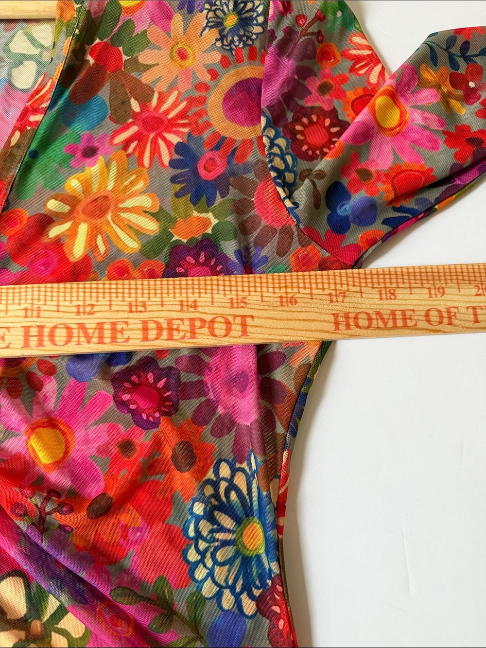 Natural Life Size L Colorful Floral Button Front Long Sleeve Boho Festival NWT - Picture 6 of 7
